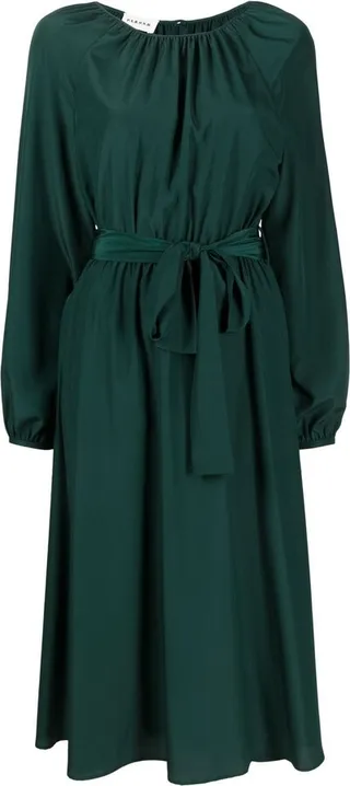 Palmer belted midi dress