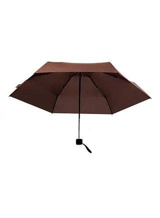 Mini Travel Sun And Rain Umbrella Brown 