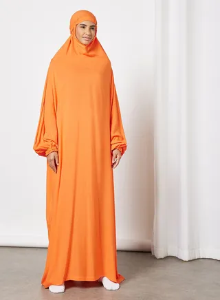 Praying Dress With Attached Veil 