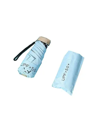 Folding Umbrellas Travel Pocket Umbrella Small Mini Umbrella Light Compact Design Perfect for Travel Lightweight Portable Parasol Outdoor Summer Sun Rain Umbrellas Windproof Water Repellent 