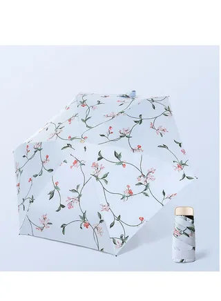 Travel Umbrella UV Small Compact Protection Mini Perfect for Lightweight Portable Parasol Outdoor Sun Rain Umbrellas Men Women and Kids 