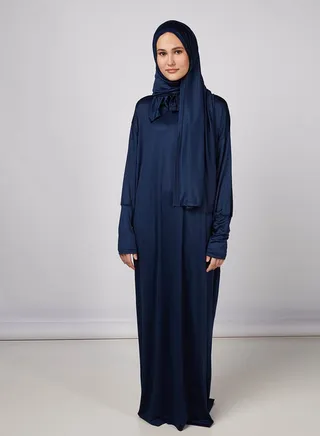 Printed Maxi Isdal - Dark-Blue 