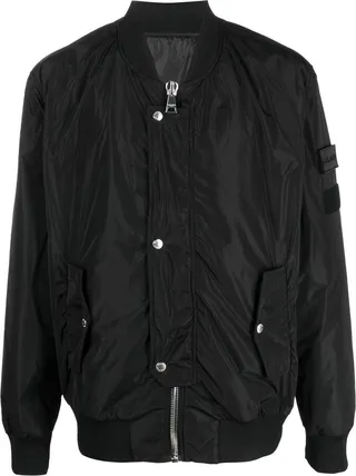 Logo-Patch Bomber Jacket