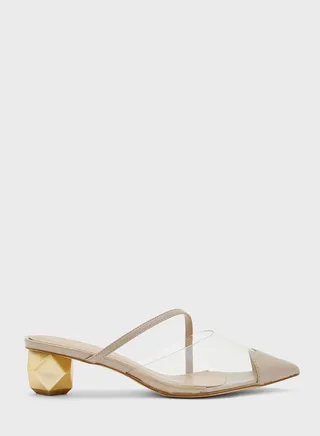 Pointed Toe Mid Heel Pumps 