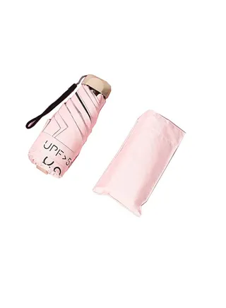 Folding Umbrellas Travel Pocket Umbrella Small Mini Umbrella Light Compact Design Perfect for Travel Lightweight Portable Parasol Outdoor Summer Sun Rain Umbrellas Windproof Water Repellent 
