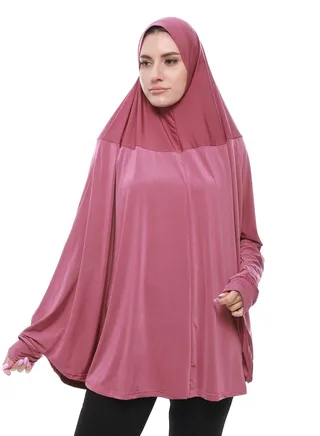 Plain Prayer Veil For Women With Long Sleeves 