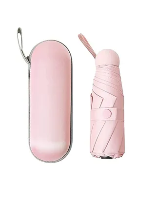 Mini Travel Umbrella Windproof Folding Portable Lightweight Compact Parasol with 95% UV Protection for Sun and Rain Popular Style for Women 