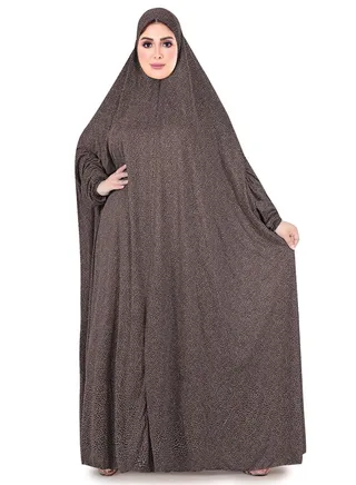 One Piece Prayer Dress With Attached Hijab 