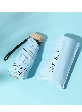 Folding Umbrellas Mini Travel Compact Windproof Umbrella Small Folding Lightweight Sun Rain Umbrellas Lightweight Portable Mini Compact Umbrellas with 95% UV Protection for Women Men 