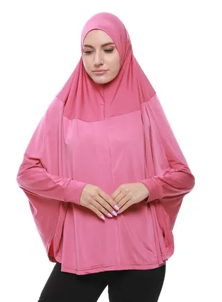 Plain Prayer Veil For Women With Long Sleeves 