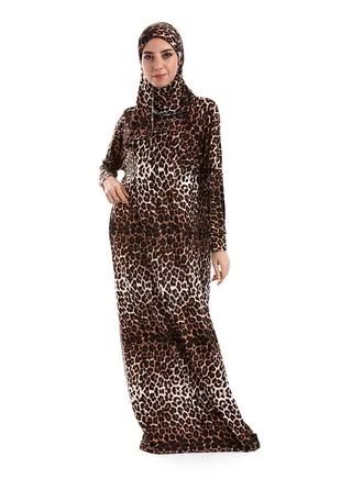 Printed Isdal Prayer With Tiger Design 