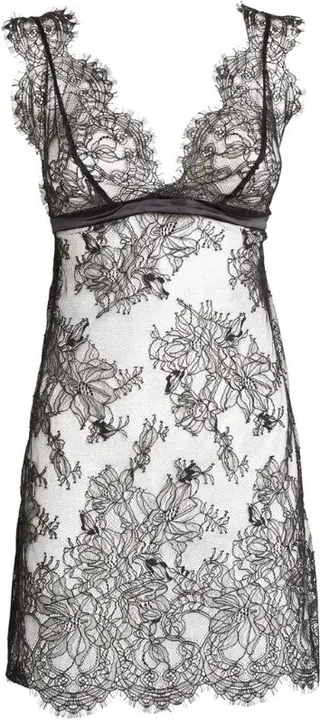 Aubade Satin Lace-Trim Chemise