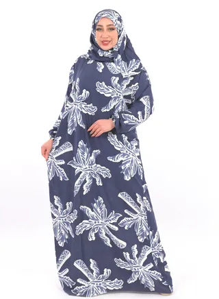 Women's abaya with hijab - comfortable viscose material and distinctive design 
