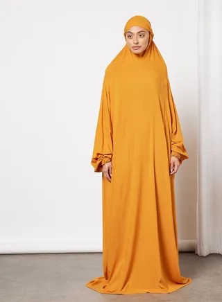 Praying Dress With Attached Veil 