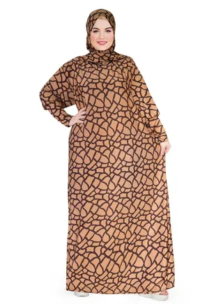 Comfortable Long Sleeve Maxi Praying Dress 