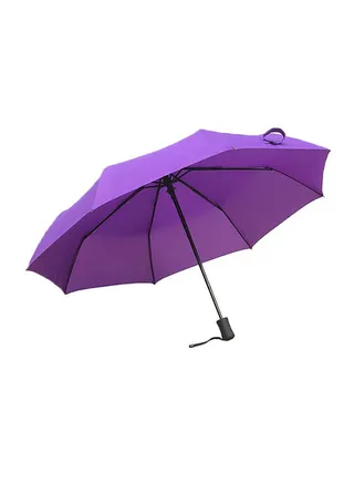 Automatic Three Folding Umbrella Purple 