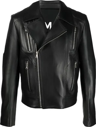 Black Leather Biker Jacket