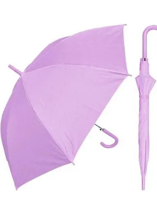 Letter -J- Umbrella In Fabric With Automatic Opening Handle Purple 