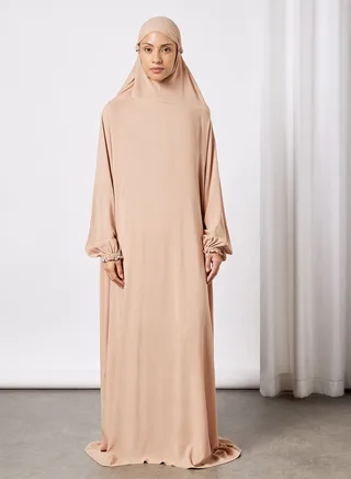 Praying Dress With Attached Veil 