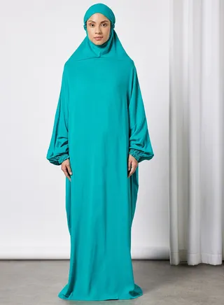 Praying Dress With Attached Veil 