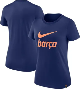 Women's Nike Navy Barcelona Swoosh T-shirt