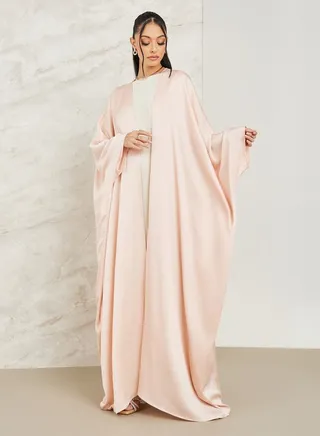 Solid Satin Abaya