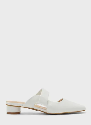 Backless  Low Heel Pumps 