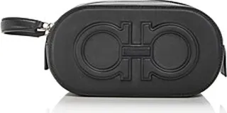 Salvatore Ferragamo Gancini Leather Toiletry Case