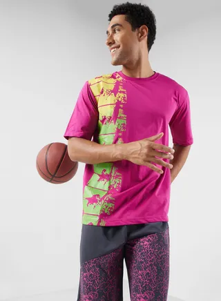 Basketball Slam Dunk Oversize Tee