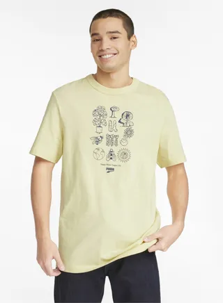 Downtown Mens Graphic Crew Neck T-Shirt 