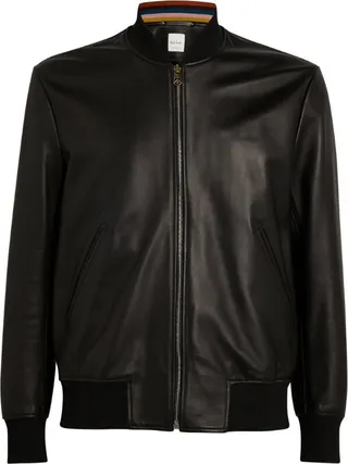 Paul Smith Leather Bomber Jacket