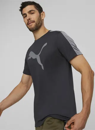 Fit Commercial Logo Training Mens Shortsleeve T-shirt 