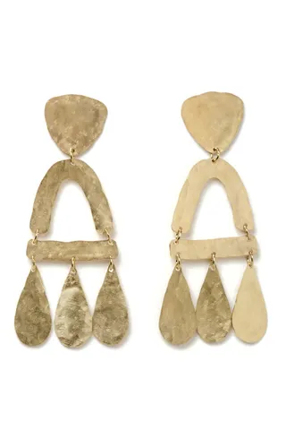 Brass Castara Earrings