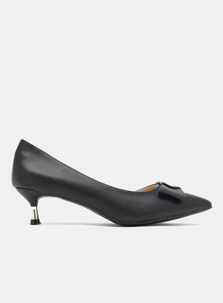 Heel Pump Shoes Black 