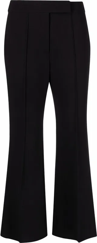 Bootcut Tailored Cropped Trousers