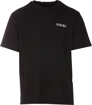 Amiri Stencil Logo Printed Crewneck T-Shirt