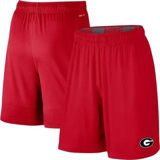 Men's Nike Red Georgia Bulldogs College Primary Logo 2.0 Fly Performance Shorts