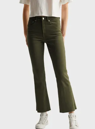 Kids Frayed Hem Flared Jeans 