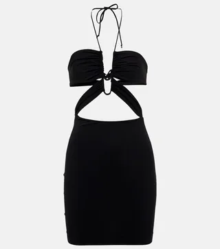 Halterneck minidress