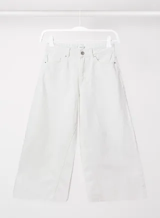 Youth Frayed Hem Culottes Jeans 