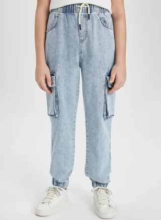 Cargo Jogger Jean Trousers 