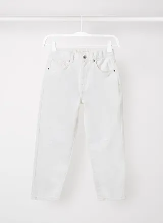 Kids/Teen High Waist Jeans White 