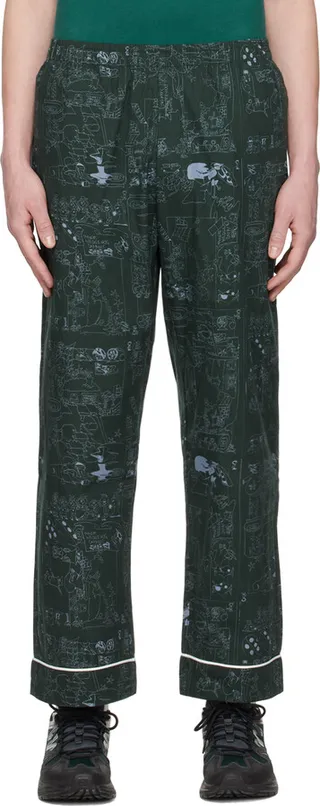 Brain Dead Green Hedgehog Pyjama Pants