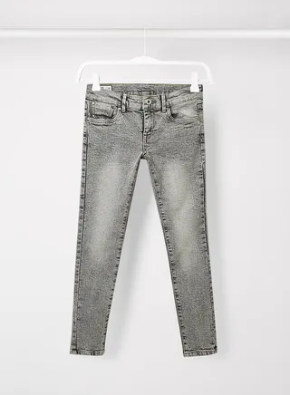 Teen Skinny Fit Washed Jeans Grey 
