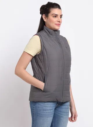 Incite Women's Sleeveless Reversible Jacket 