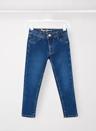 Kids Madison High Waist Skinny Jeans Blue 