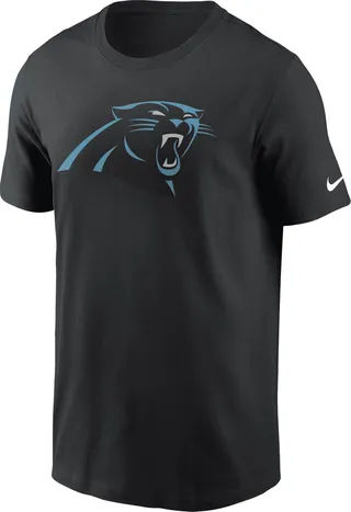 Nike Women's Logo Essential (NFL Carolina Panthers) T-Shirt in Black