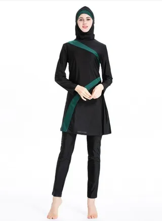 3-piece conservative Muslim swimsuit 