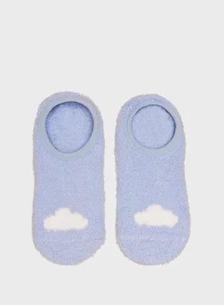 Embroidered Low Knee Socks 