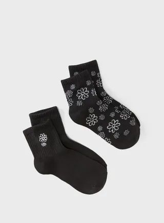 Printed Crew Socks 